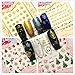 CHARMING MAY Merry Christmas Metallic 3D Tattoos Self-adhesive Manicure Decals Nail Art Sticker 12Packs