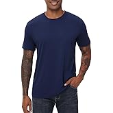 KEEPSHOWING Mens T-Shirts Short Sleeve Stretch Moisture-Wicking Crewneck Cotton Shirt for Man Athletic Running Gym Workout