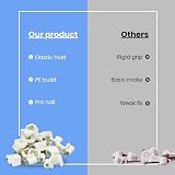 TR Cable 50x White Plastic Flat Wire Cable Clips 6mm TV Phone Internet Lead view 5