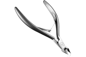 Cuticle Nippers Salon Grade for Manicurist Extremely Sharp Effortless Cuticle Trimmer Precise Clippers Pedicure Manicure Nail Care Tool, opove X7 mini, Space Gray
