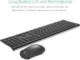 Arteck 2.4G Wireless Keyboard and Mouse Combo Stainless Steel Ultral Slim view 5
