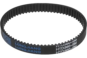 uxcell HTD5M-360 Rubber Timing Belt 72 Teeth Closed Loop Pulley Timing Belt 15mm Width, 360mm Pitch Length Synchronous Belt