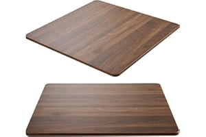 Kaboon Universal Table Top 36 x 36 inches Squre Pack of 2, Reversible Melamine Countertop Only, Home or Commercial Indoor Use, Dark Walnut
