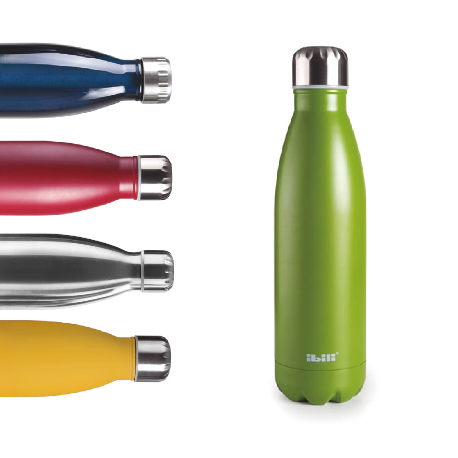 IBILI Thermos Bottle with Double Wall, Musgo, 500 ml, 18/10 Stainless Steel, Double Wall, Reusable
