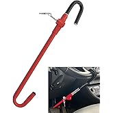 Steering Wheel Lock Anti-Theft Car Device, Dodomes Steering Wheel Pedal Brake Lock Retractable Hook Car Security Products Uni