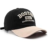 Boston Cap Unisex Baseball Cap Sun Hat Adjustable Trucker Cap