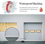 Hulameda Upgraded Large Door Draft Stopper 3 2/5"W Sweep White Interior Exterior view 6