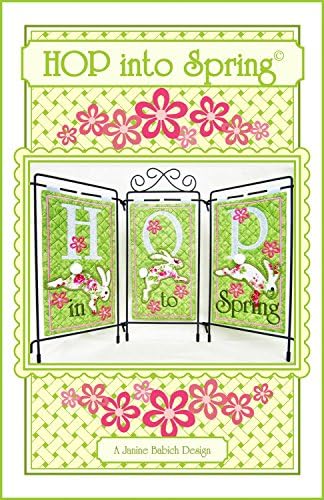 Hop into Spring Machine Embroidery CD Pattern by Janine Babich Designs