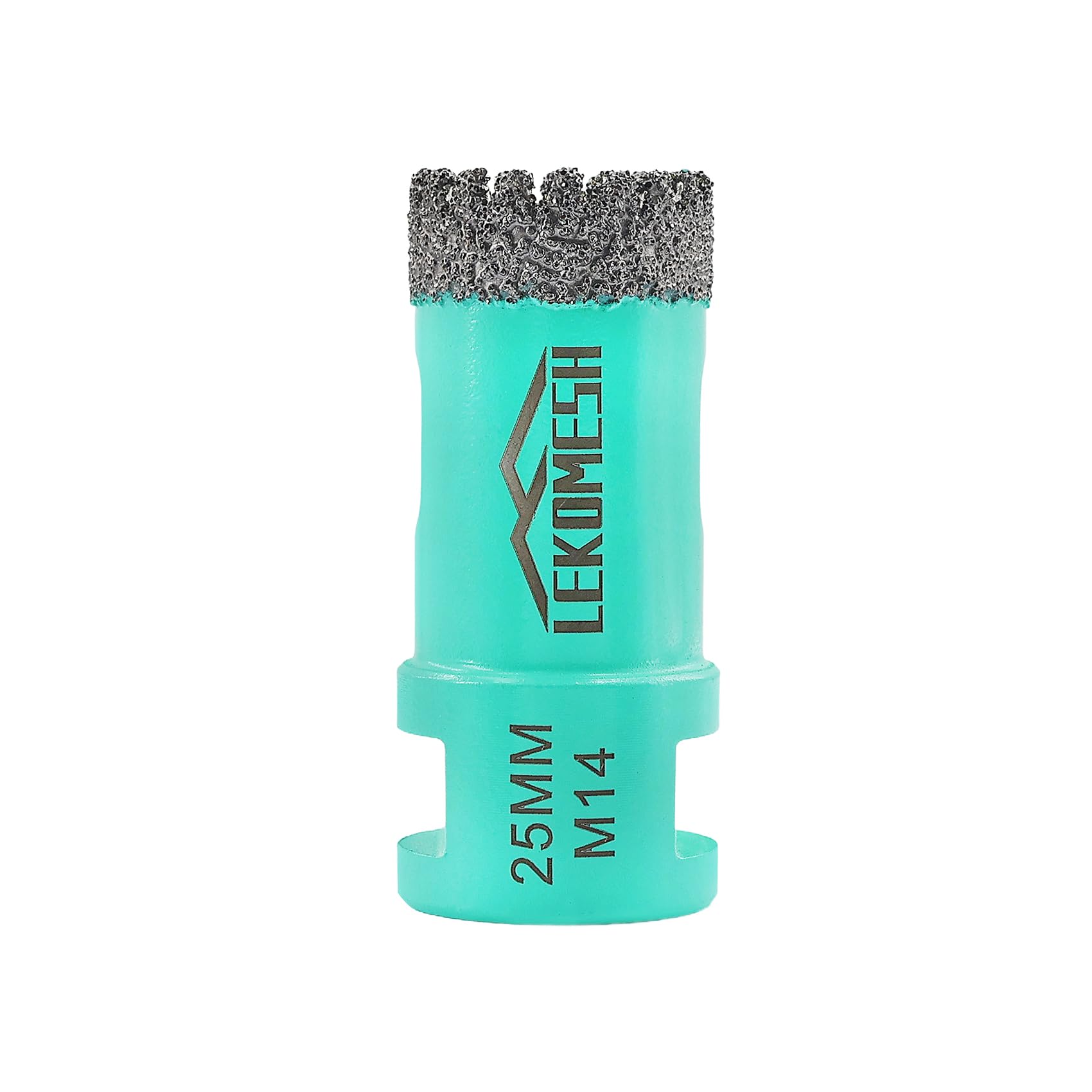 Diamond Tile Core Drill Bit - 25mm Tile Hole Saw Cutter for Porcelain Ceramic Granite Marble Stone, LEKOMESH, M14 Thread