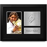 HWC Trading Rafael Nadal US Open Wimbledon Framed Gifts Printed Signed Autograph Picture for Tennis Memorabilia Fans - US Letter Size
