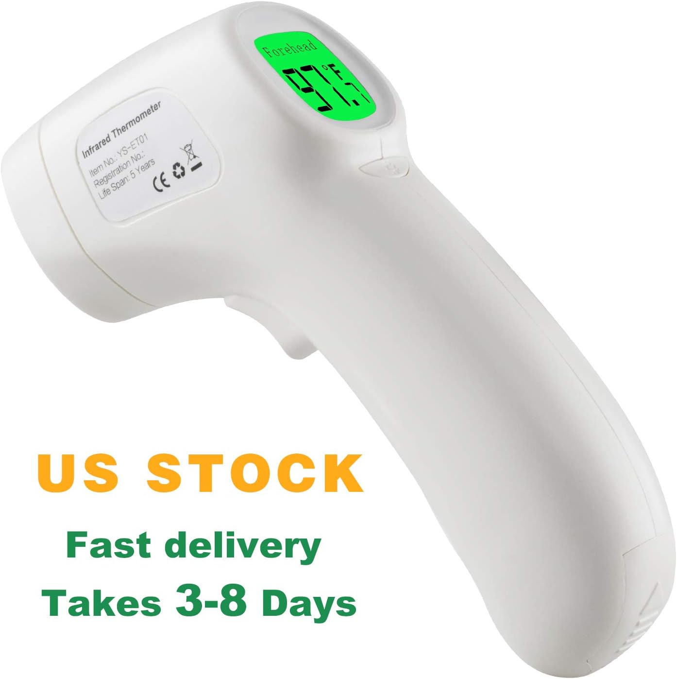 Infrared Forehead Thermometer, Infrared Thermometer Gun, Infrared Thermometer for Baby, Forehead Thermometer Adult Non-Contact Digital Thermometer