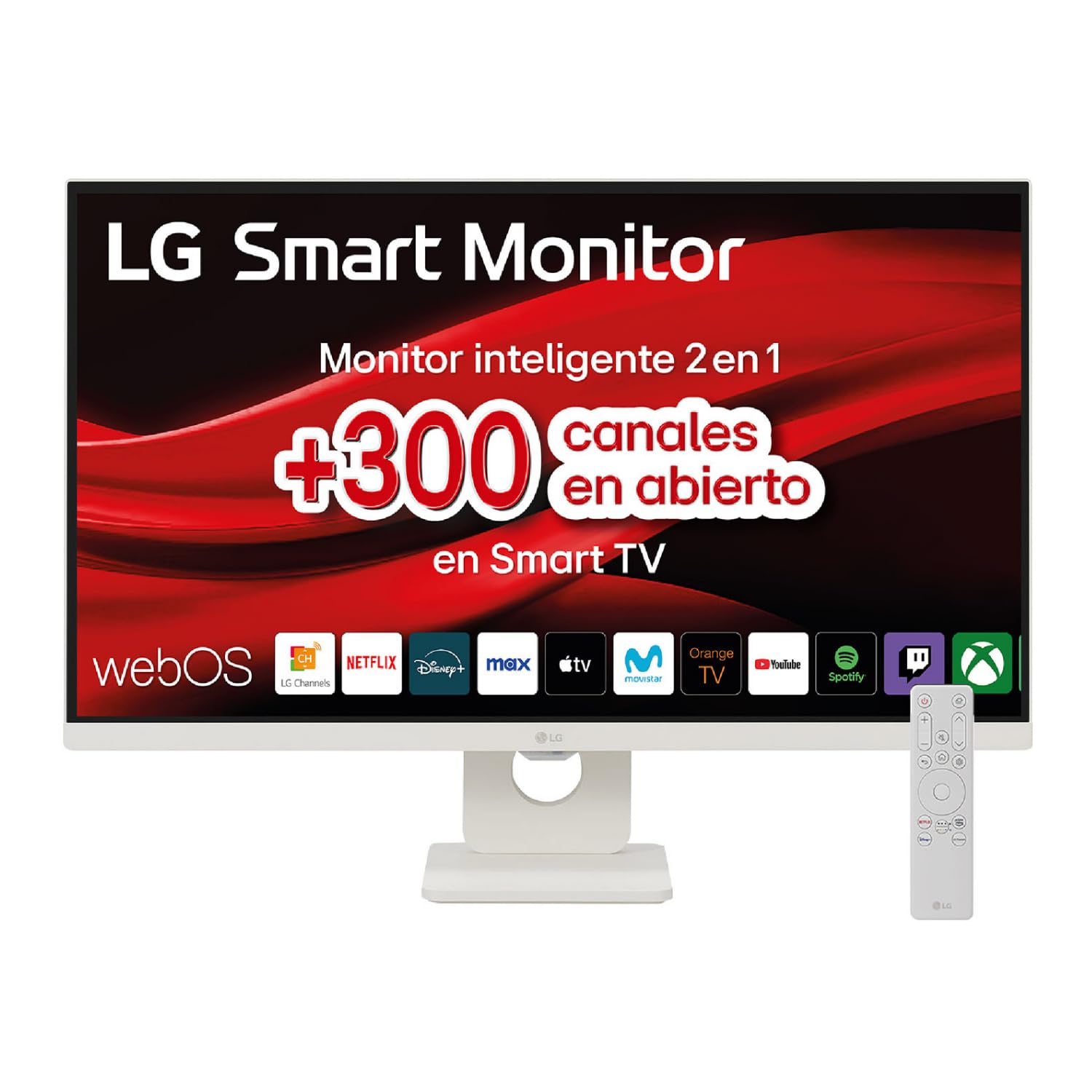 LG 27U731SA-W MyView Monitor 27 Zoll (68,6 cm), IPS-Panel, (3840 x 2160), 60 Hz, 5 ms (GtG), WebOS 24, DCI-P3 90%, Neigungseinstellung (Horizontale Achse), weiß