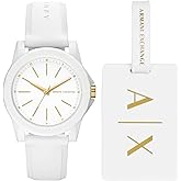 Armani Exchange A|X Women's Watch, Chronograph Watch for Women with Stainless Steel or Leather Band