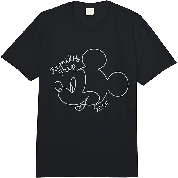 Amazon.com: Disney Mickey Mouse Line Drawing Family Trip Vacation