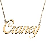 HUAN XUN Customized Custom Simple Any Name Necklace