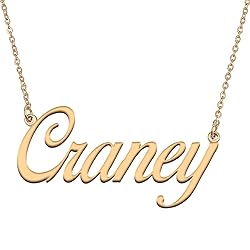 HUAN XUN Customized Custom Simple Any Name Necklace