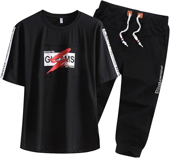 Amazon Lansi レンシー メンズ 上下セット Tシャツ ランニングウェア スポーツ セットアップ 半袖 カジュアル ショートパンツ セット 薄手 ファッション ルームウェア 夏 ジャージ上下セット 通販