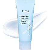 TIA'M TIAM Hyaluronic Moisture Revive Cream, 1.69 fl oz, Peptide & Ceramide Facial Moisturizer for Long-Lasting Hydration and Firming, Perfect for Dry and Dehydrated Skin, Korean Skin Care