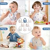 Vicloon Baby Bandana Dribble Bibs 8 Pack Teething Bibs with Snaps Unisex 0-36 view 7