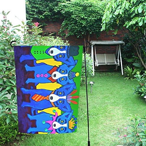 Love Nature Indoor Outdoor Home Decor Personalized Four for Mardi Gras Garden Flag 12'' x 18''