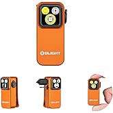 OLIGHT Oclip Pro EDC Flashlight Clip-on Light, Rechargeable 500 Lumens with Three Lighting Solutions Type-C Charging, Magnetic Flash Lights for Signaling, Cycling, Outdoor or Indoor Use(Orange)
