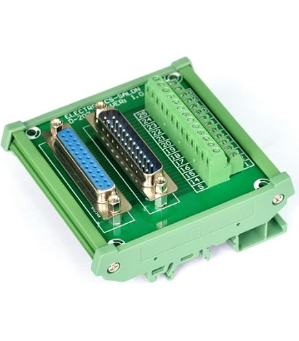 Produktbild von Schmale Rechtwinklige D-SUB-Steckerleiste Für Breakout-Platine – DB25-Buchse, Schraubklemme 3,81 Mm, FR-4 PCB, 60 V / 1 A