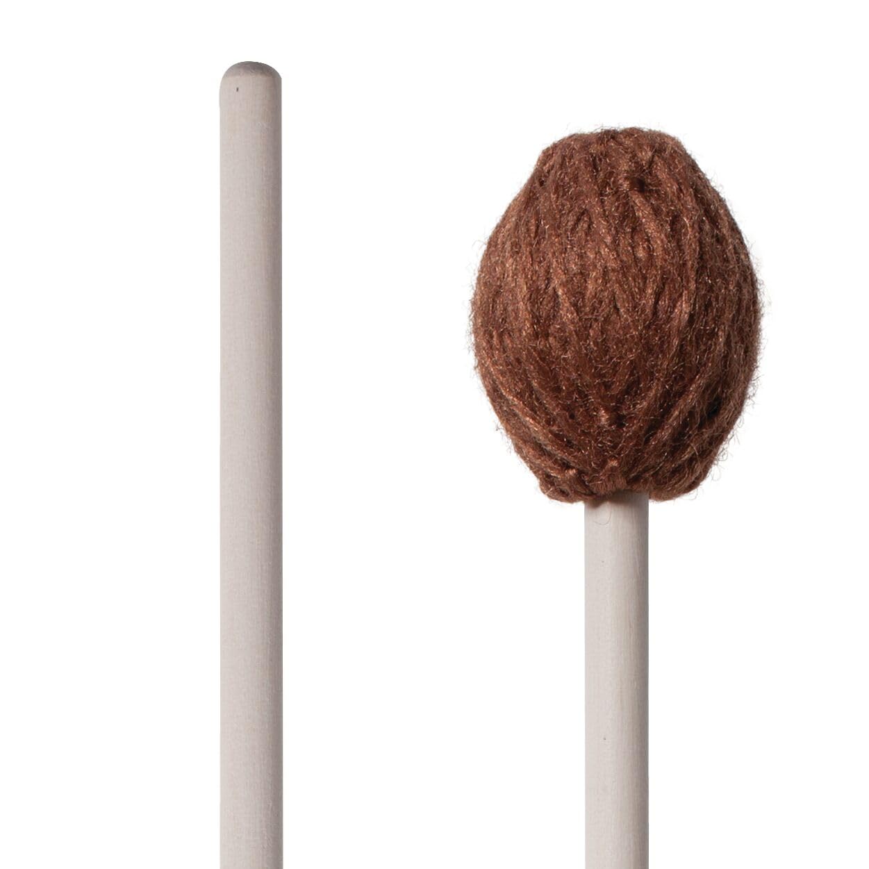 Vic FIrth - Corpsmaster® Series Marimba Mallets - M172 - Yarn - Rubber Core - Hard - Brown