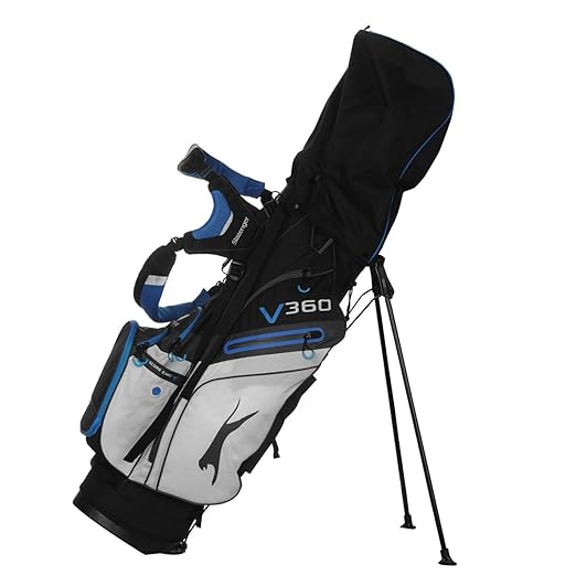 Slazenger V360 Unisex Golf Bag, Black/White/Blue Amazon.co.uk Sports