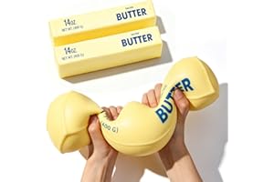 10in Giant Butter Squishy, 14oz Jumbo Big Butters Squeeze Stress Balls, Slow Rising Fun Extra Large Butter Stick for Anxiety 