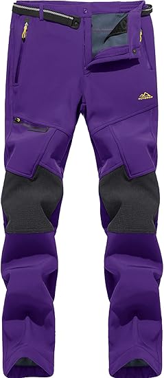 Amazon Tacvasen 登山パンツ レディース 秋冬 ソフトシェルパンツ 防寒ズボン 撥水 裏起毛パンツ ハイキング 裏フリース 中厚手 多機能ロング スキー ロングパンツ 通販