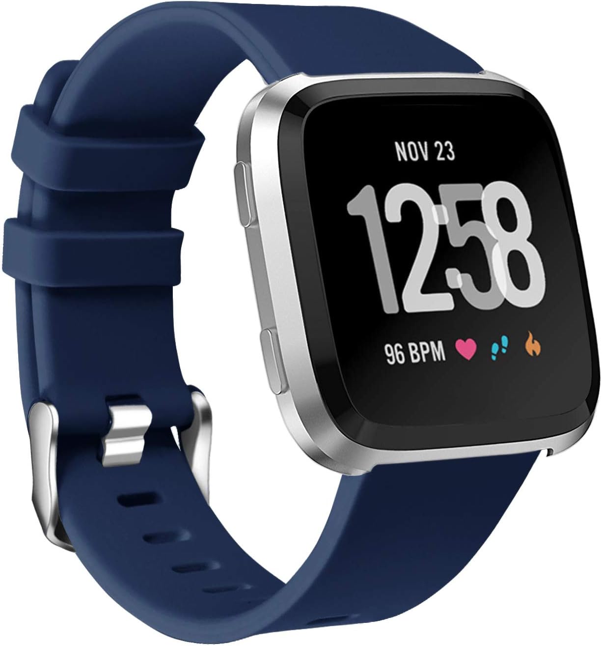 Keasy Replacement Bands Compatible for Fitbit Versa/Versa 2/Fitbit Versa Lite, Soft Silicone Strap Small Large for Women Men, Color Blue