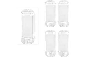 4pcs Light Switch Cover Guard, 11x4.2cm/4.33x1.65 Inch Protective Wall Switch Lock Covers Plate with 8 Screws Child Baby Proo