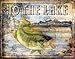 Gango Home Decor Classic Outdoors Fishing Signs: Lakeview, Fish Camp, Gone Fishing, to the Lake; Four 14x11 Prints