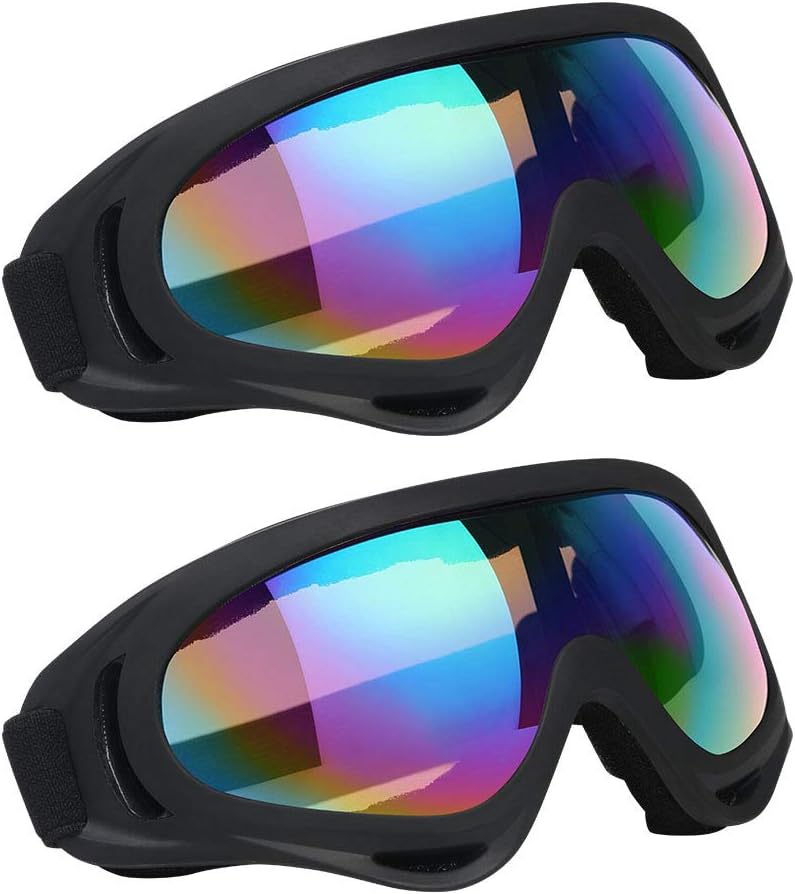 Vicloon Unisex Snow Goggles UV400 Windproof Ski Cycling Goggles