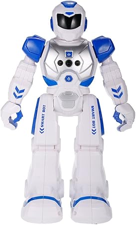 Amazon Co Jp Goolsky Rcロボット 子供 おもちゃ ギフト 可愛い スマートロボット ダンス 音楽 歩く 手振り感応 知的プログラム Ledアイライト ホビー 通販