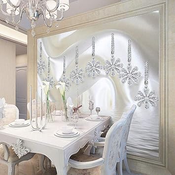 Papel Tapiz Murales De Pared 3d Wallpaper Lujo Seda Diamante