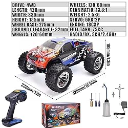 BINGXMF 1/10 Nitro RC Truck 80KM/H Fast Nitro Gas