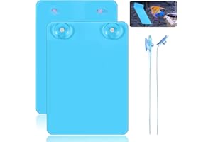 ARGCONNER Angelfish Discus Breeding Slate, Fish Breeding Spawning Slates for Aquarium Landscape Fish Tank, Spawning Surface for Egg Laying (2 Packs)