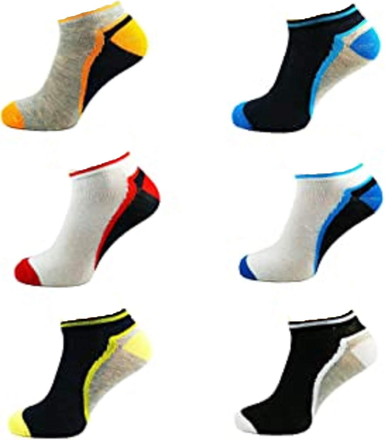 12 Pairs Mens Trainer Socks Fresh Feel Cotton Rich Blend Ankle Invis Socks Pack Amazon.co.uk