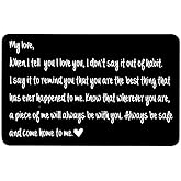 ALIBULL I Love You Wallet Card Love Note for Husband To My Love Gifts, Engraved Wallet Insert, Valentine gifts for men, Anniversary Card from Wife, Anniversary Cards for Husband, Boyfriend