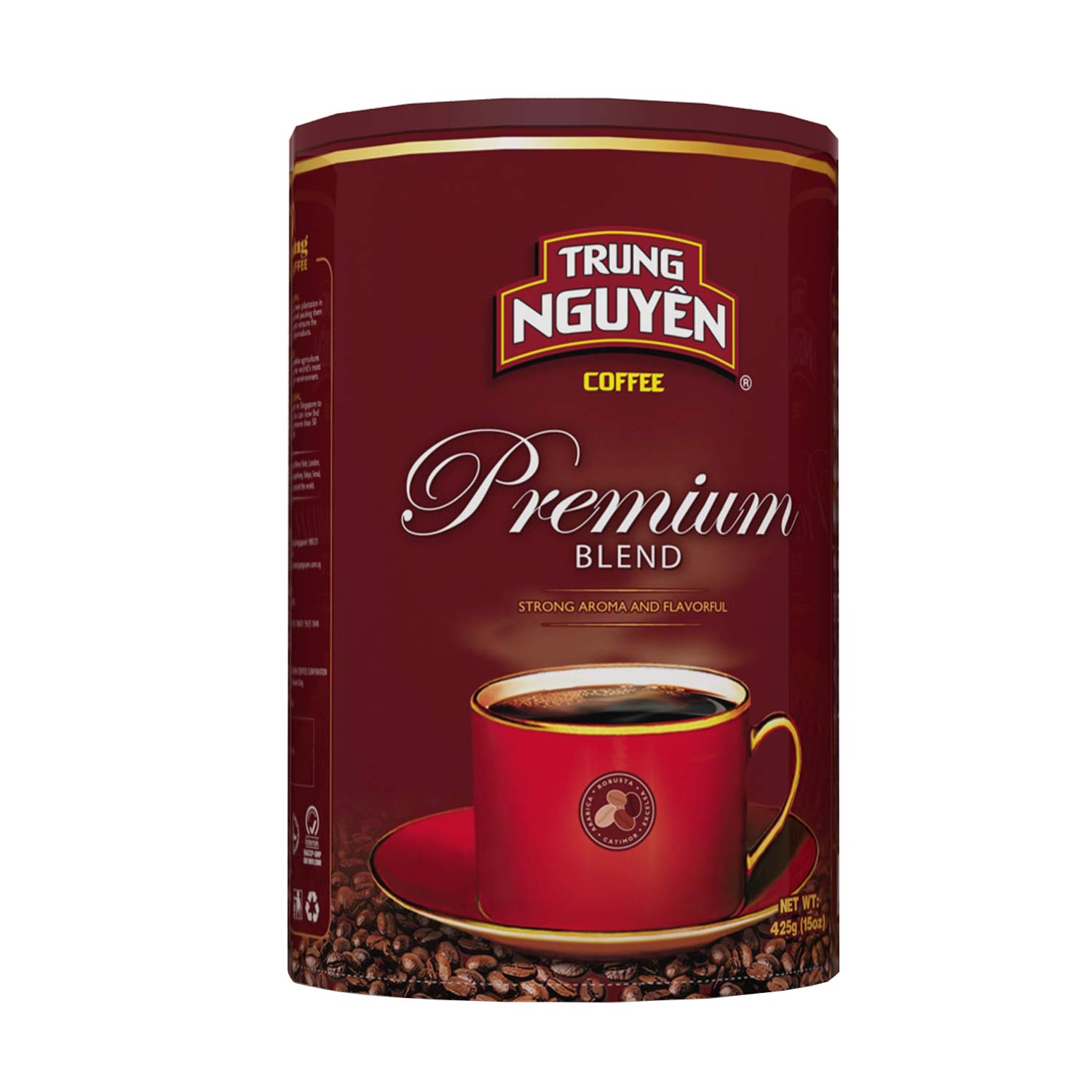 Trung Nguyen Premium Blend 15 Ounce Can Vietnamese Coffee Ground
