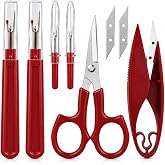 Sewing Seam Ripper Tool,Stitch Remover and Thread Cutter with 2Big+2Small Seam Rippers,1 Pack Thread Snips,1Pack 5&rdquo;Scissor