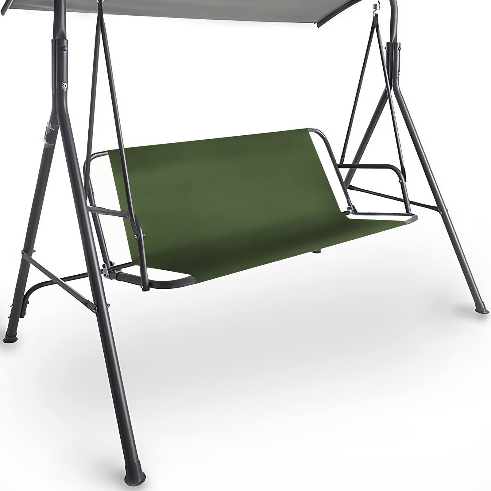 Coverify Garden Swing Chair Cover, Durable 600D Oxford Fabric Garden Outdoor Replacement Swing Seat Cover, Universal Fit for 2&3-seater 113x47x47cm Green