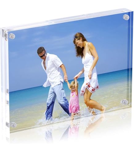 Amazon.com - AMEITECH Acrylic Picture Frames, 4x6'' Clear Double