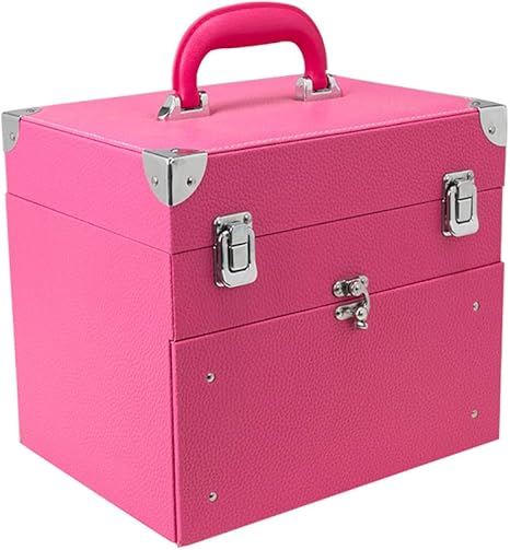 Amazon Co Jp 化粧品ネイル収納ボックス 28層ダブルデッキ大容量多機能防水と防塵旅行ポータブル化粧品ケース引き出し付き 美容院 ネイリストに適しています ホーム キッチン