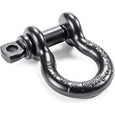 Factor 55 Steel 3/4" Crosby Shackle - Black