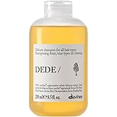 Davines DEDE/Shampoo, Delicate Daily Cleanser for Fine &amp; Medium Hair - Soft Lather Formula with White Hibiscus - Gently Removes Impurities for Light, Shiny &amp; Hydrated Strands