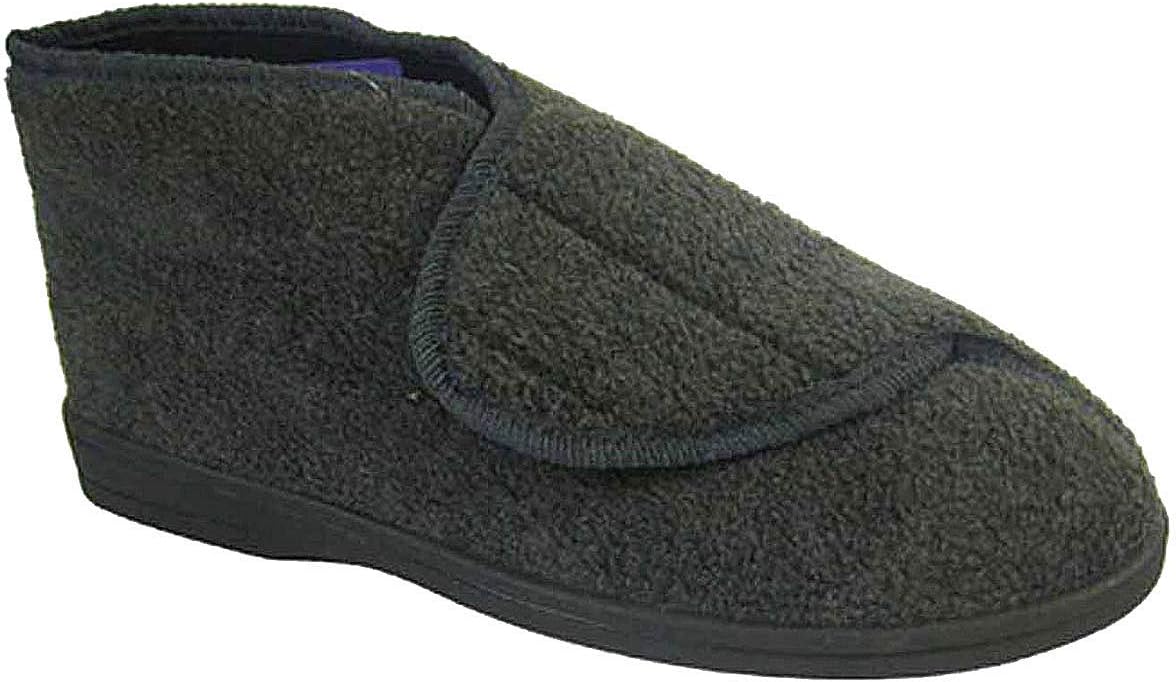 Coolers New Mens Brand Touch Fastener Slipper Boot to Fit UK Shoe Size