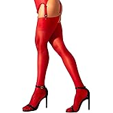 sofsy Italian Ultra-Fine Knit - 15 Den Silky-Soft Sheer Thigh High Stockings for Women Garter Belt | Seamless Lasting Comfort