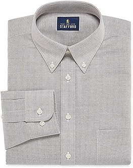 Stafford oxford long sleeve shirts Clearance